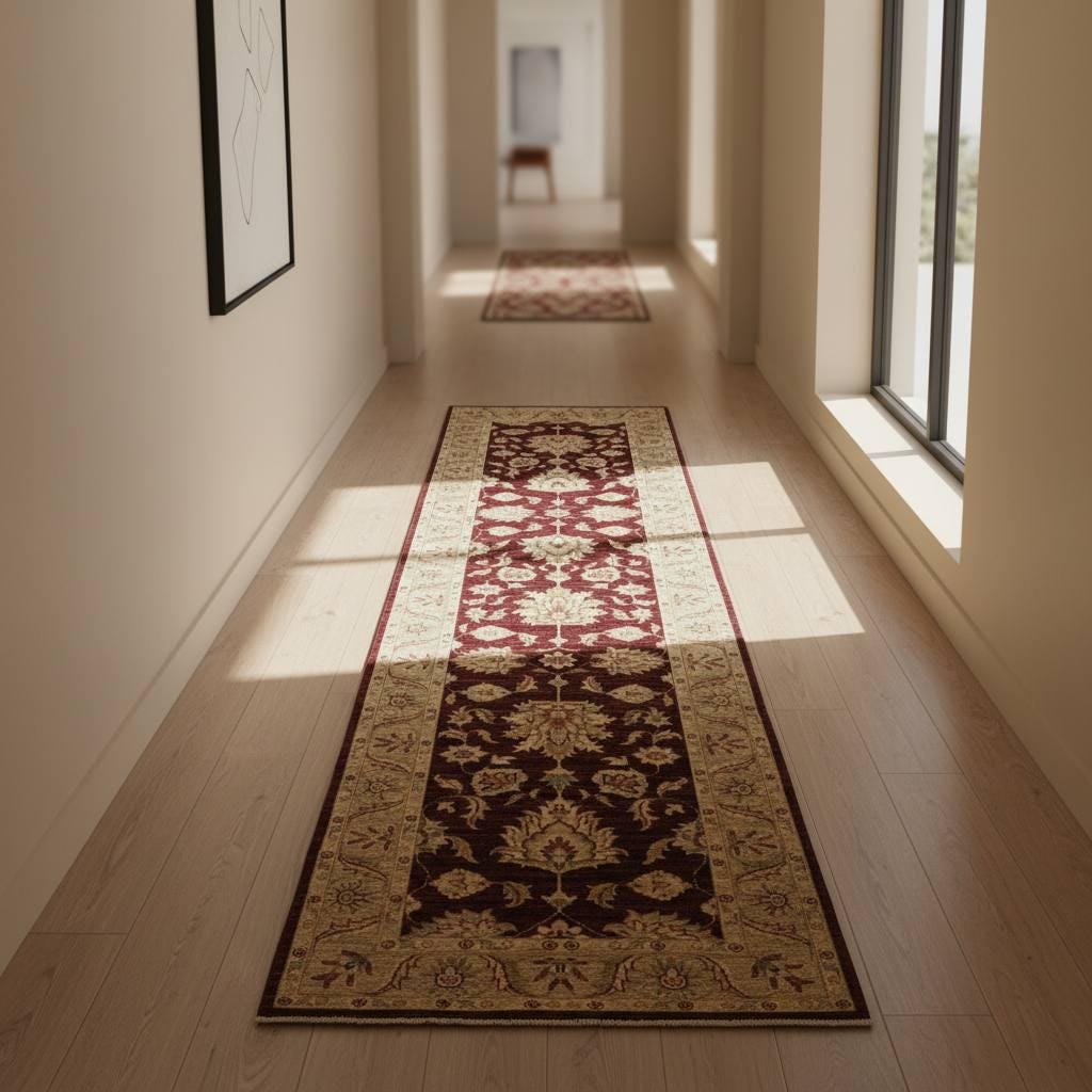 Vintage Afghan Runner Rug Handwoven Wool Hallway Rug Traditional Oriental Corridor Carpet Decor 2.65 x 9.67 ft, Express Shipping 4-6 Day USA