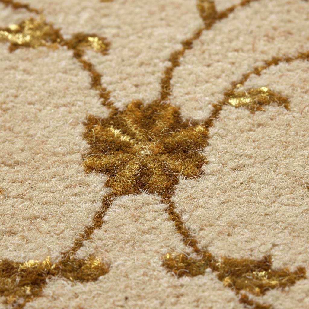 Hand Knotted Wool Silk Rug 6.5x10 – Luxury Floral Oriental Area Rug, Large Living Room Carpet, Handmade, Free Express Shipping USA