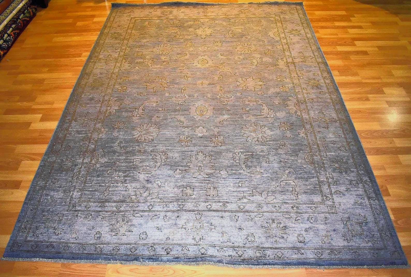 One of a Kind Handwoven Overdyed Afghan Wool Rug 6.5x5 Ft Distressed Vintage Oriental Carpet Tribal Area Rug Living Room Decor