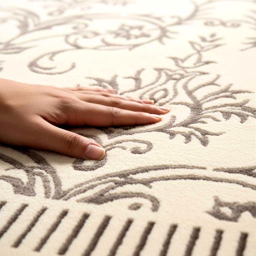 Hand Knotted Wool Silk Rug 6.5x10 – Luxury Floral Area Rug, Handmade Oriental Carpet, Large Living Room Rug, Free Express Shipping USA