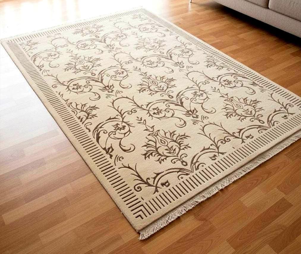 Hand Knotted Wool Silk Rug 6.5x10 – Luxury Floral Area Rug, Handmade Oriental Carpet, Large Living Room Rug, Free Express Shipping USA