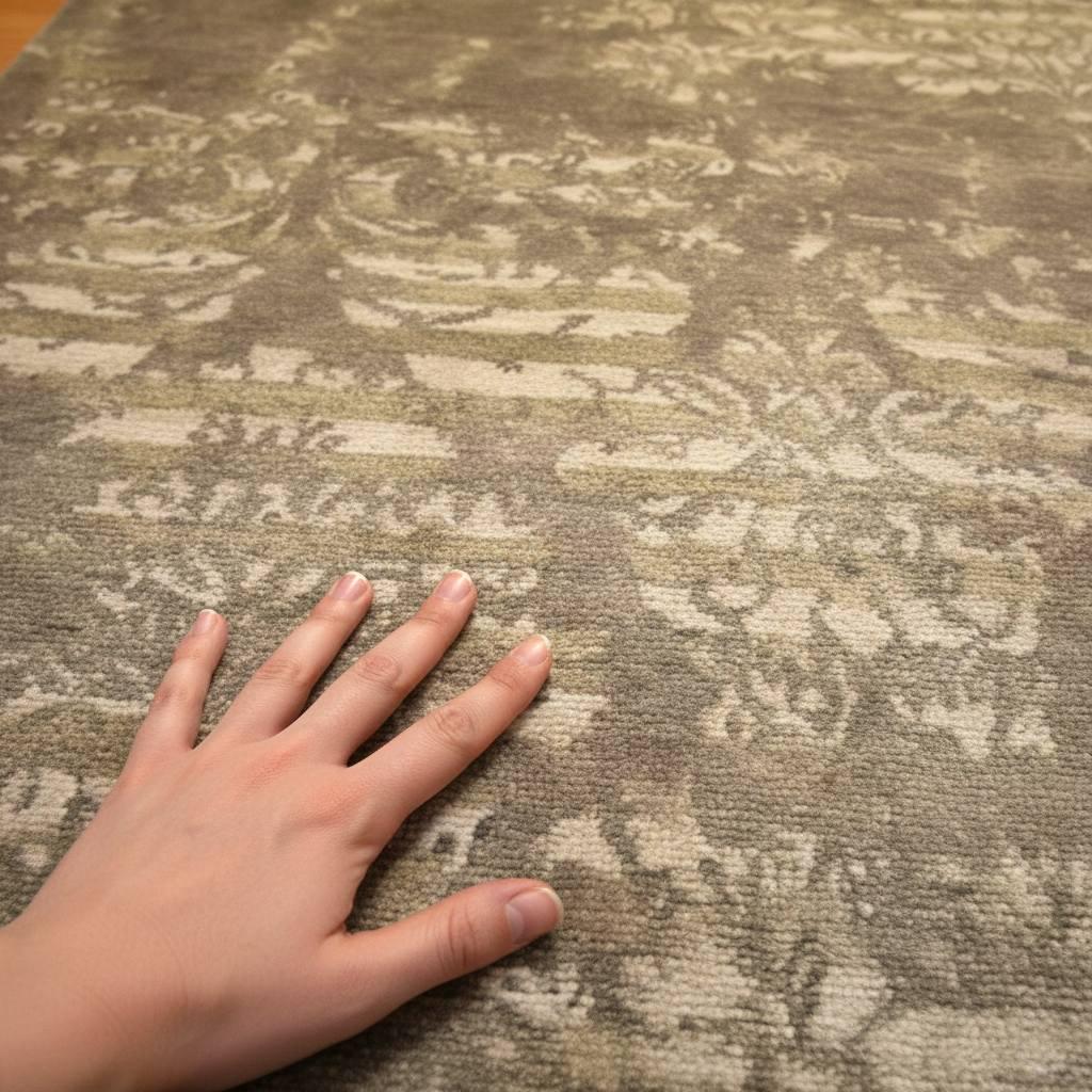 Handwoven Bamboo Silk Rug 5.57x7.87 ft Modern Indian Area Rug, One of a Kind OOAK Carpet, Luxury Neutral Contemporary Living Room Rug