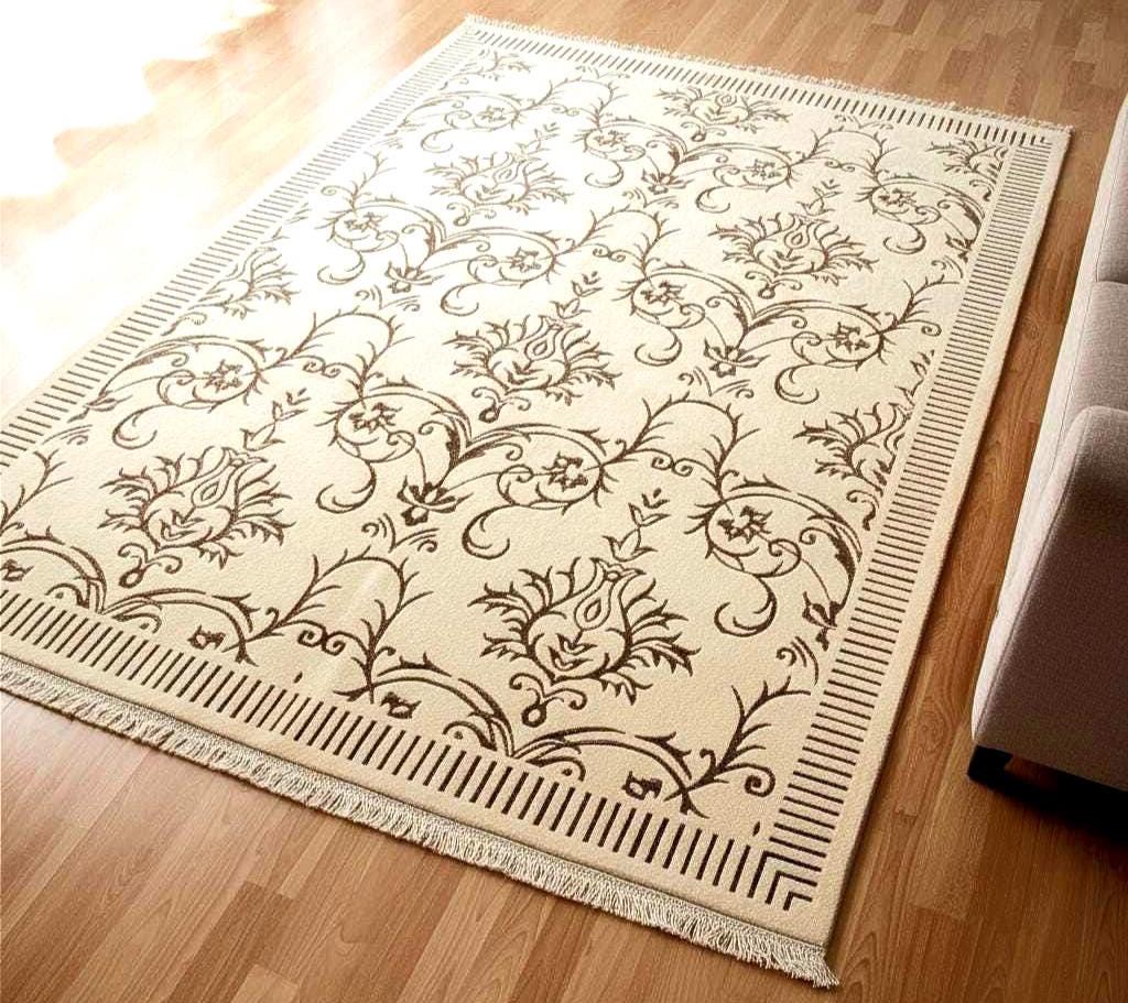 Hand Knotted Wool Silk Rug 6.5x10 – Luxury Floral Area Rug, Handmade Oriental Carpet, Large Living Room Rug, Free Express Shipping USA