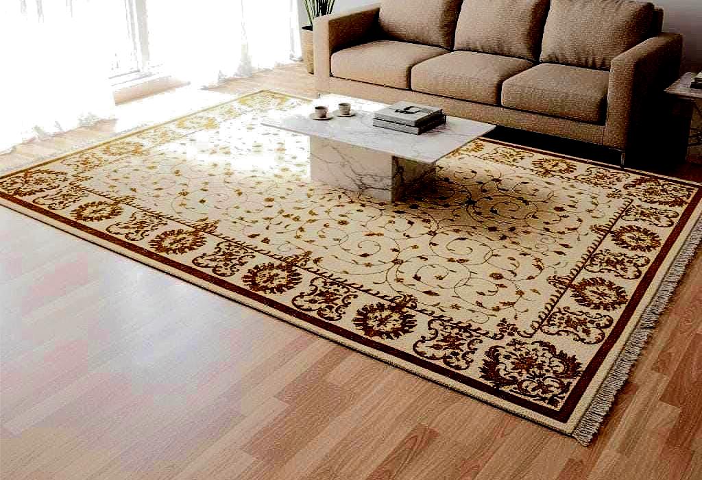 Hand Knotted Wool Silk Rug 6.5x10 – Luxury Floral Oriental Area Rug, Large Living Room Carpet, Handmade, Free Express Shipping USA