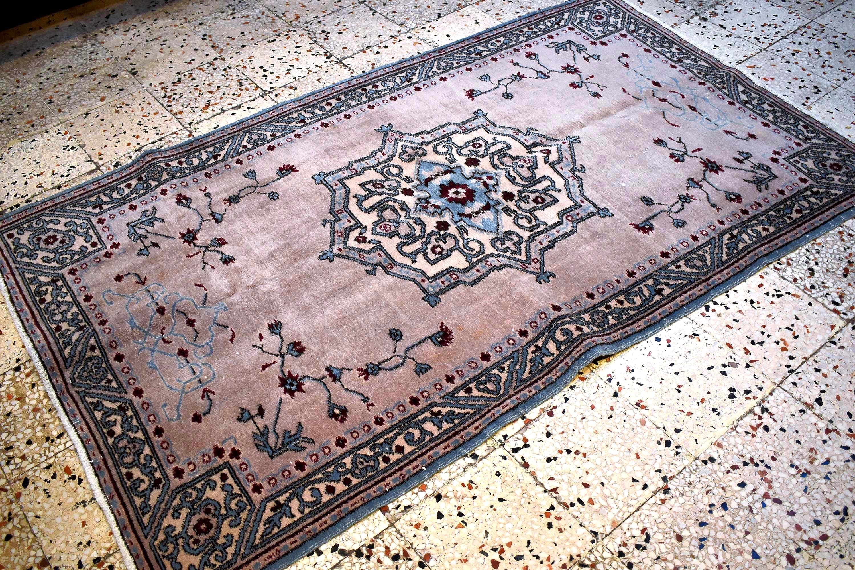 Vintage Turkish Burdur Rug 6.56 x 3.87 ft, Handwoven 100% Wool Rug, Anatolian Area Rug, Small Runner Rug, One of a Kind Handmade Carpet