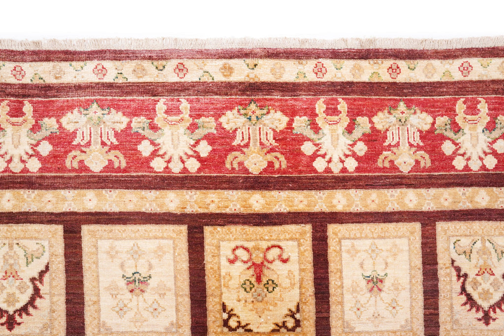 Handmade Sultani Rug 7.64 x 5.51 ft, Luxury Turkish Style Wool Rug, Red Anatolian Area Rug, Vintage Handwoven Rug, Tribal Geometric Carpet