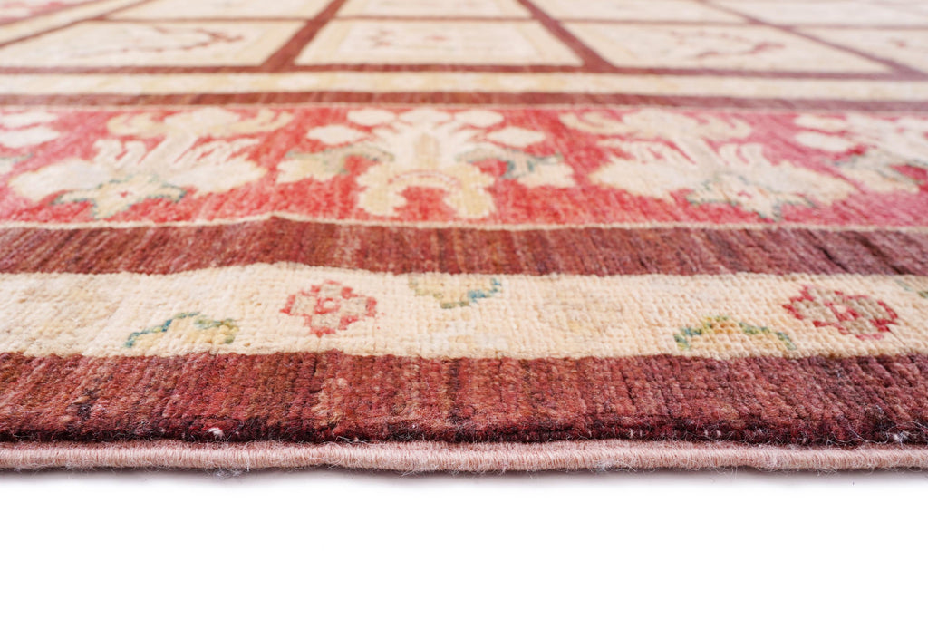 Handmade Sultani Rug 7.64 x 5.51 ft, Luxury Turkish Style Wool Rug, Red Anatolian Area Rug, Vintage Handwoven Rug, Tribal Geometric Carpet